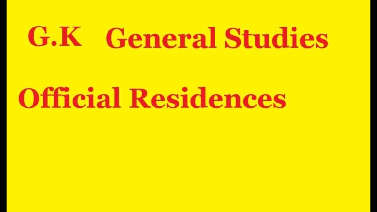 General Knowledge | Official Residences | What is the name of Pakistan President Residency?