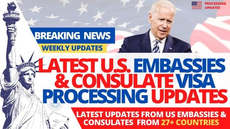 Latest US Embassy & Consulate Reopening Updates, Green Card Interview, B1/B2, H1-B Visa Stamping