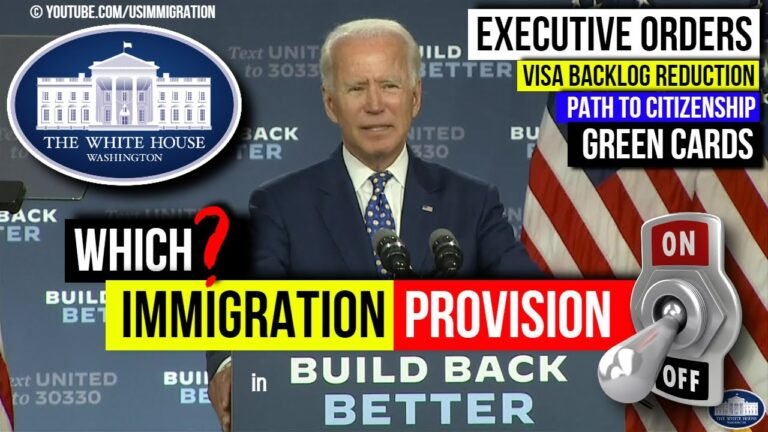 Legal US Immigration ON/OFF – Bidens Build Back Better Agenda: Green Card, US Visa Backlog Reduction