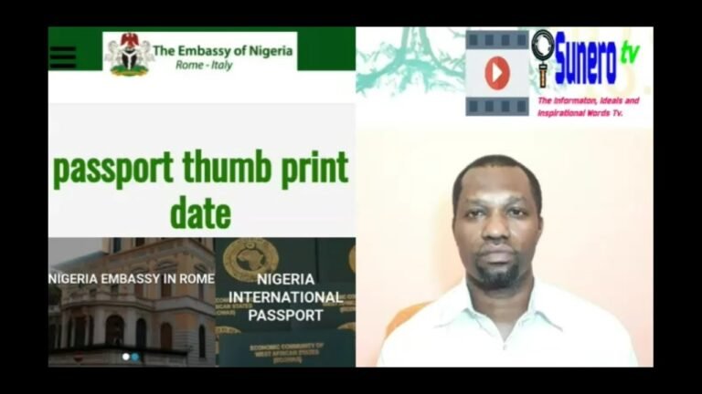 Nigerian Passport Thumbprint Date c