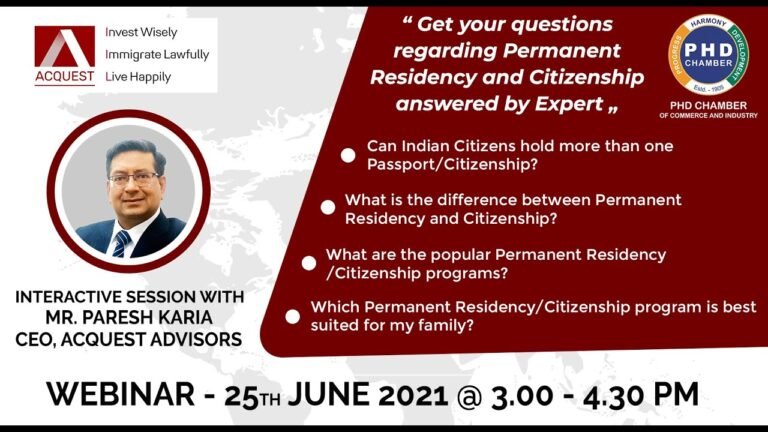 PHDCCI presents Interactive Session with Paresh Karia CEO, Acquest Advisors