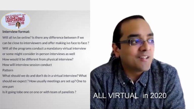 Q&A Residency Virtual Interviews 2020-2021: Interview structure, Assessment and how Ed4MedUS helps