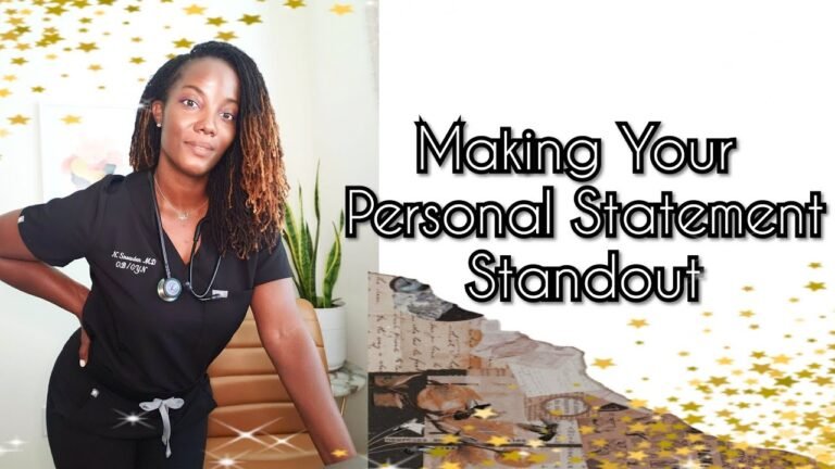 Road To Residency|Making Your Personal Statement Stand Out 📃📝