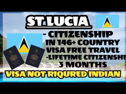 ST Lucia Citizenship only 3 Months ST Lucia Citizenship by Investment Program Citizenship