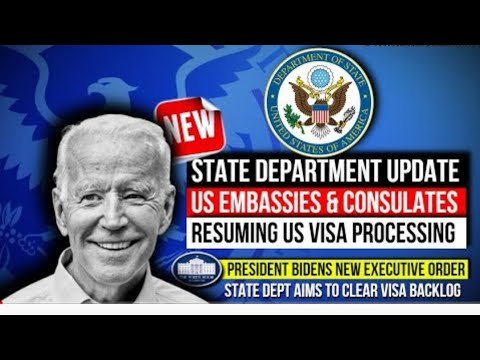 STATE DEPARTMENT/US VISA PROCESSING RESUMING IN US CONSULATES WORLD WIDE FOLLOWING PRESIDENTS ORDER.