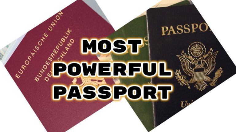 Top 10 Global Passport Ranking 2020