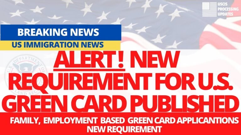 US Immigration News: US Green Card's New Requirement | From Oct. 1 | Green Card Applicants New Rules