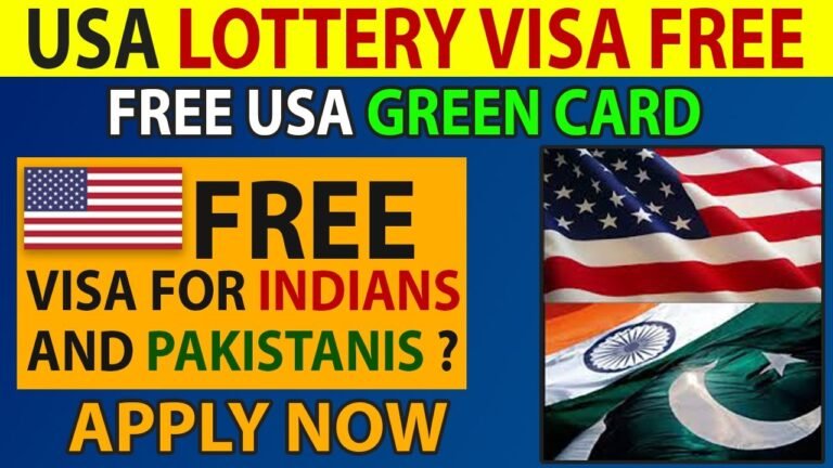 USA FREE LOTTERY VISA FOR INDIANS AND PAKISTANIS ? || Free US Green Card.