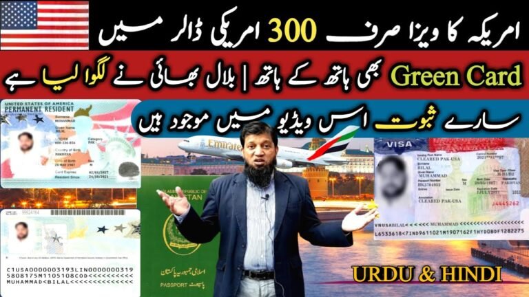 USA Visa Only In 300 American Dollars || USA Green Card With Visa || Travel and Visa Services