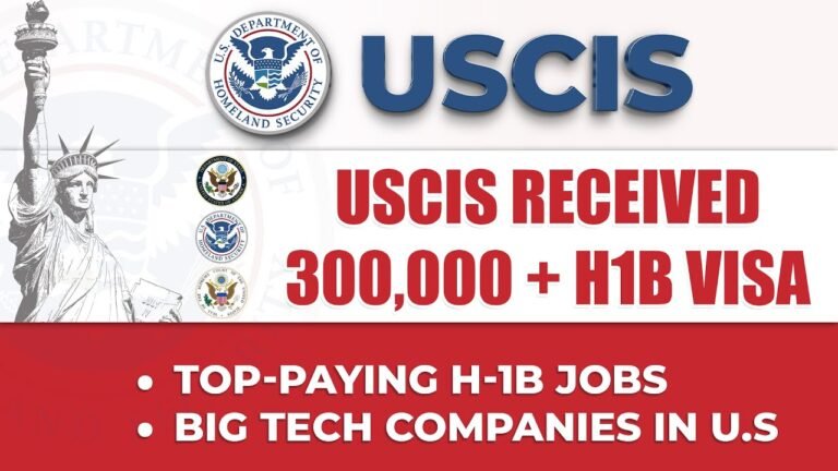 USCIS News : USCIS Received (300,000 +) H1B Visa | Green Card | Latest USA Immigration News