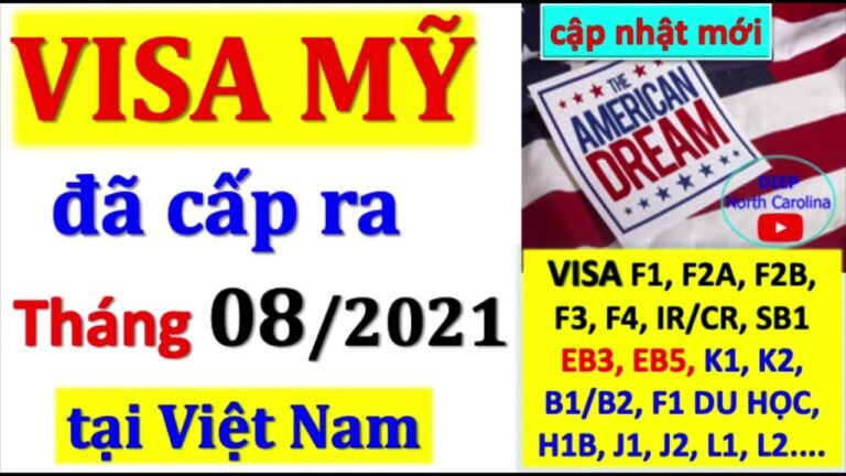 VISA MỸ ĐÃ CẤP RA Trong Tháng 08 /2021|Visa F1, F2A, F2B, F3, F4, CR/IR, EB5, EB3, K1, B1/B2….