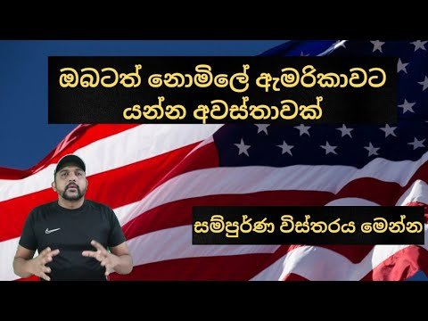 නොමිලේ ඇමරිකාවට යන්න කදිම අවස්ථාවක් | US Green Card Lottery Explained