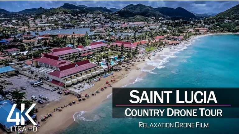 【4K】½ HOUR DRONE FILM: «The Beauty of St. Lucia» 🔥🔥🔥 Ultra HD 🎵 Chillout (2160p Ambient UHD TV)