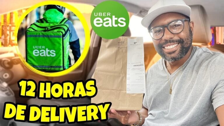 12 HORAS FAZENDO DELIVERY UBER EATS NOS ESTADOS UNIDOS