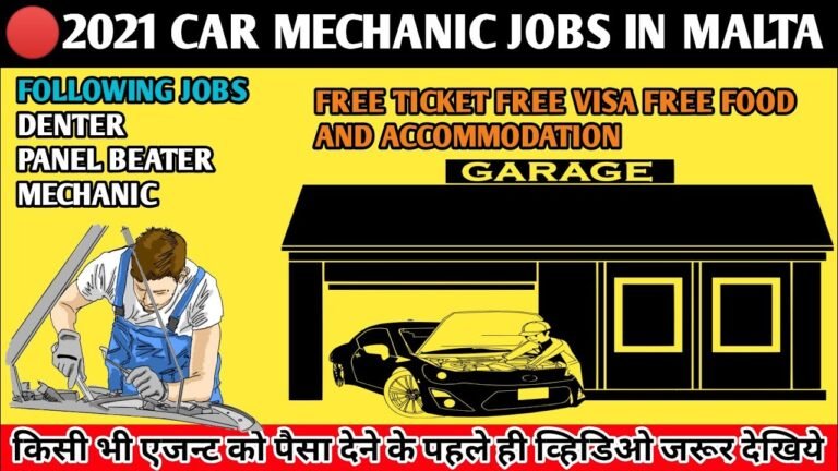 🔴2021 Car Mechanical Jobs In Malta|AutoMobile Industry Jobs|Without Agent|Free Food & Accommodation