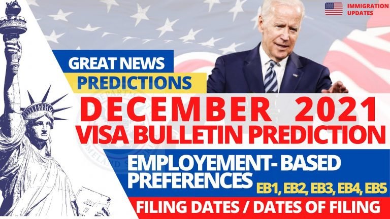 December 2021 Visa Bulletin Predictions | EB2, EB3 Dec. 2021 Priority Dates | Employment Green Cards