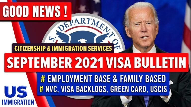 Good News : September Visa Bulletin 2021 – NVC, Visa Backlogs, EB2, EB3, Green Card, USCIS & More