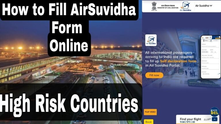 How to Fill AirSuvidha form online ?High Risk countries|Arrival Rtpcr and Rapid pcr test|Full Detail