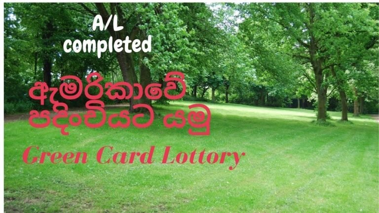 How to apply for green card lottery In Sinhala/diversity visa USA/permenant residency America 2023