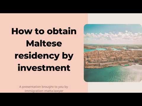 How to obtain Maltese residency by investment How to obtain Maltese residency by investment