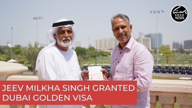 Indian ace golfer Jeev Milkha Singh honoured to be granted Dubai Golden Visa