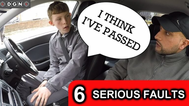 Learner Driver Fails Driving Test But Thinks He Has Passed – 6 Serious Driving Faults