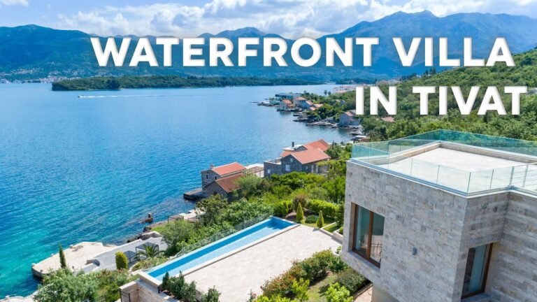 Luxury waterfront villa for sale in Tivat Bay