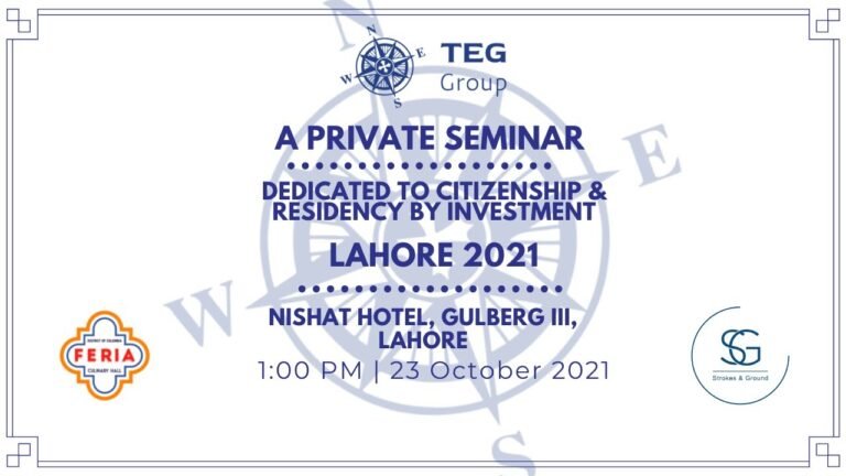 Private Seminar | Citizenship by Investment | Residency by Investment | TEG Media | Lahore