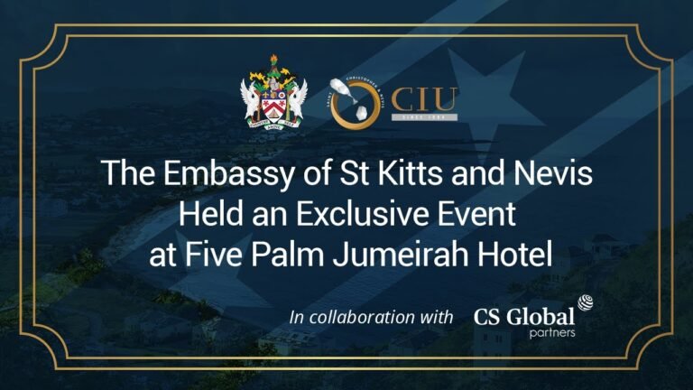 The Embassy of St Kitts and Nevis held an exclusive event at Five Palm Jumeirah Hotel