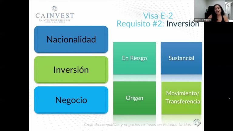 ¿Cómo puedo obtener la Visa de Inversionista E2 o EB5?