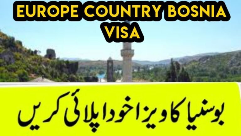 Bosnia Visit Visa on Pakistani Passport || Way to Europe