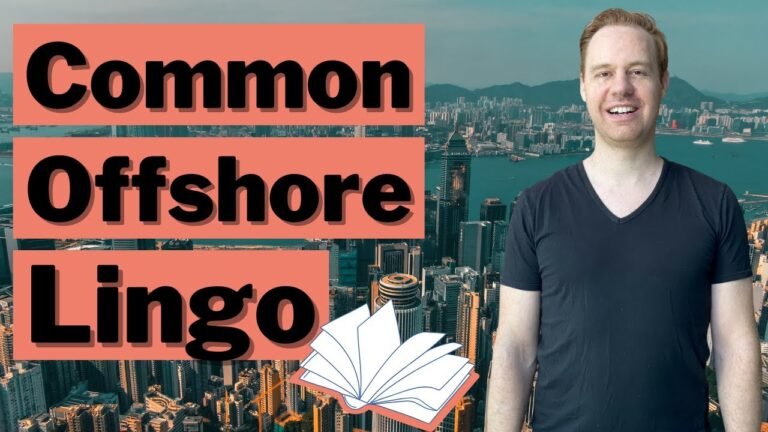 Common Offshore Lingo (Offshore Language and Phrases)