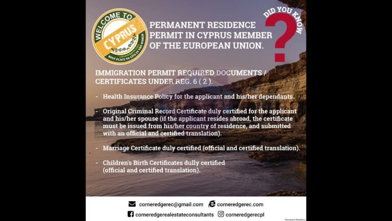 Cypriot Permanent Residence Program, Cyprus Permanent Residence Program, Cyprus Permanent Residence