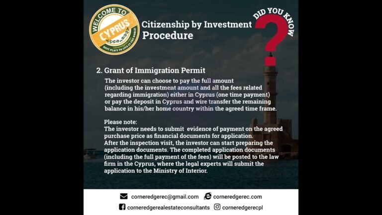 Cyprus Citizenship By Investment Procedure, Cyprus Citizenship By Investment Advantages