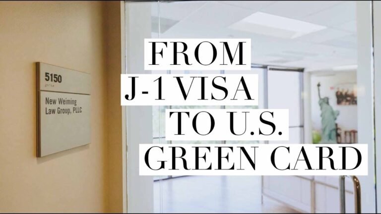 From J-1 Visa to Work Visas or U.S. Green Card