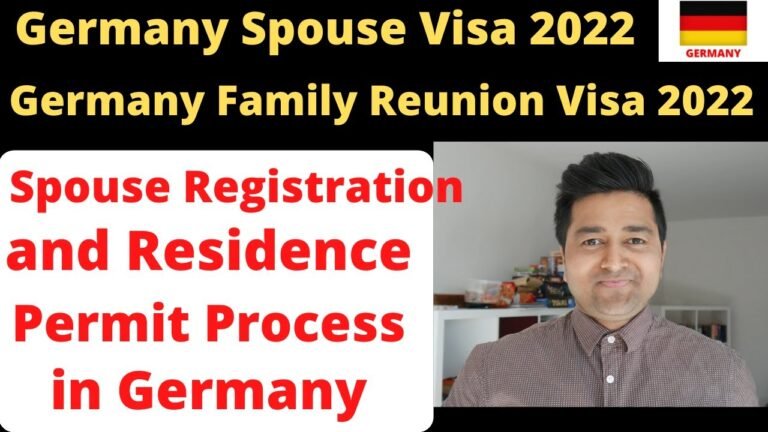 Germany Spouse Visa ! Process for Registration and Residence Permit in GERMANY ! Family Reunion Visa