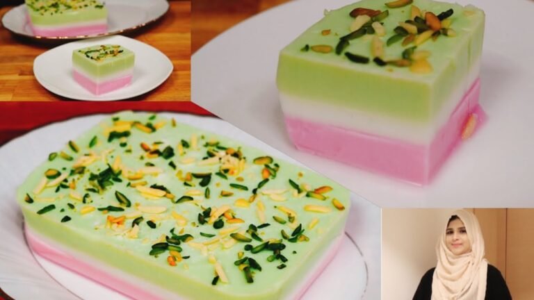 Iftar & Eid Special Sweet ~ Layered Chinagrass Pudding | Colorful Agar Agar Pudding