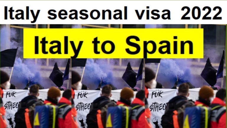 🔴 Italy to Spain  ||  Italy work visa to Spain | 🇪🇸 ✈️  🇮🇹  2022