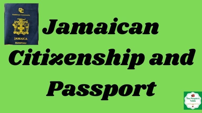 Jamaican  Citizenship 🇯🇲 | Jamaican Passport 🇯🇲 | Jamaican Immigration