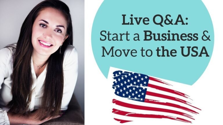 Live Q&A🔴: Start a business in USA |  Get E2 Visa | Move to the USA🇺🇸✔️🎯