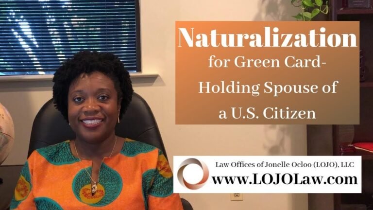 Naturalization for Green Card Holding Spouse of a U.S. Citizen