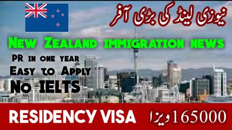 New Zealand Residency Visa || 165000 Residency Visa For New Zealand || PR For New Zealand