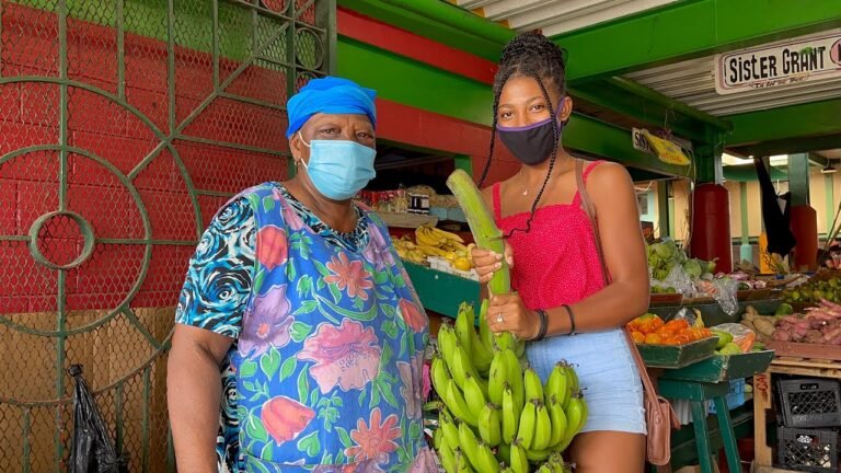 Saturday morning market St. John’s Antigua and Barbuda 11 September 2021