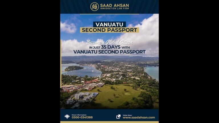 Vanuatu Citizenship By Investment | Saad Ahsan Immigration Law FIrm