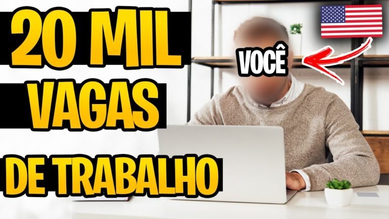 20 MIL VAGAS DE TRABALHO 😮 AGORA VOCÊ VEM!