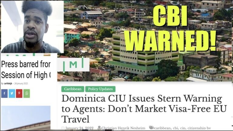 DOMINICA CBI PROGRAM STERN WARNING & JUDGE ILLEGALLY BARS PRESS FROM COURT | Mystelics Reacts