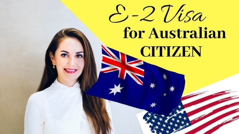 E2 Investor Visa for Australian Citizens🇺🇸✔️🎯