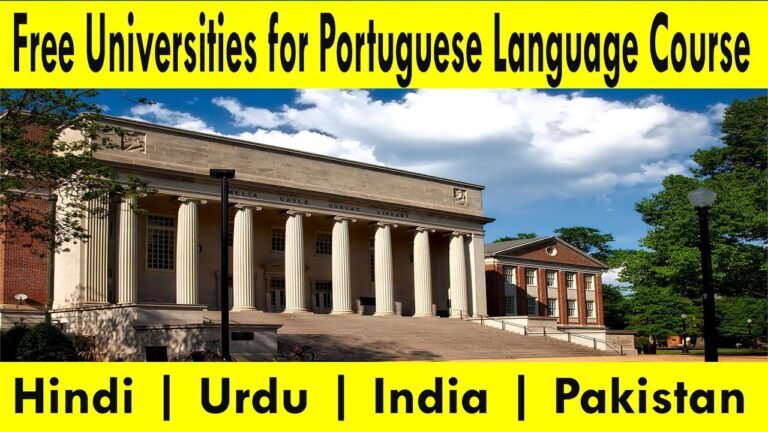 Free Universities To  Learn the Portuguese Language | Portuguese Language For Nationality