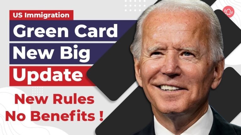 Green Card New Big Update : New Rules No Benefits ! | Biden Immigration News