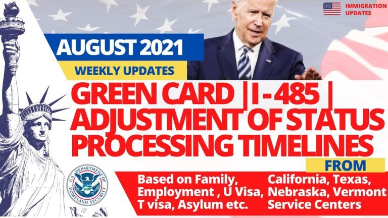 Green Card Processing Timeline 2021 | I-485 Processing Timeline | Adjustment of Status Timeline 2021